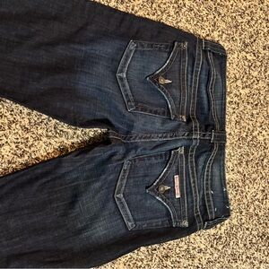 Hudson Jeans Blue Boot Cut Denim with Distinctive Stitching